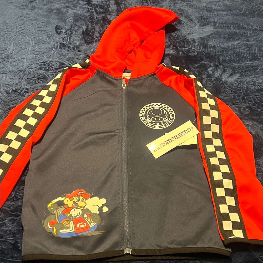 Nintendo Red and Black Mario Kart Jacket